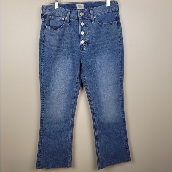 J Crew Billie Demi crop 9” jeans. Size 29, NWT. High quality jeans. - Picture 2 of 3